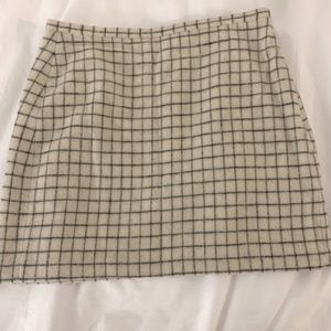 J. Crew wool checked mini skirt